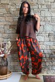 Carnaby Shelby Barrel Pant Coffee Bean & Rust